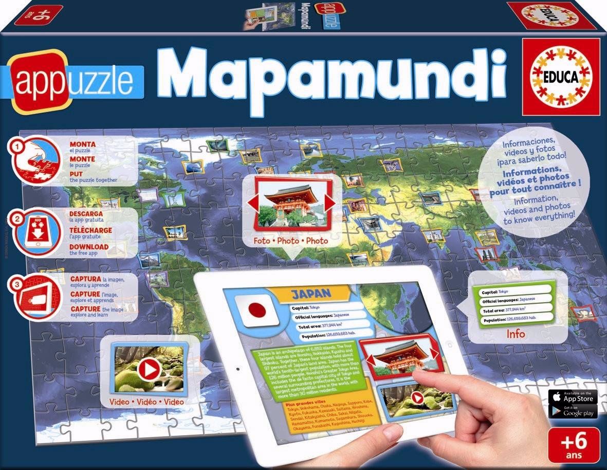 Appuzzle Mapamundi Educa