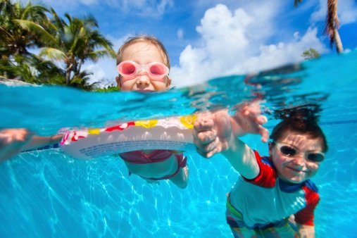 Planes acuáticos con niños