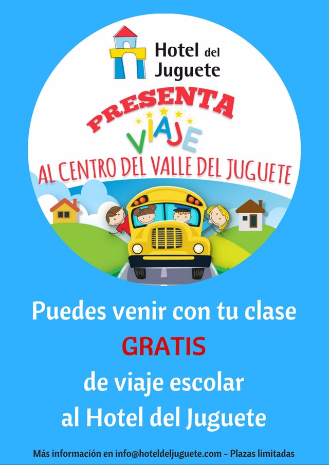 Ven con tu colegio al Valle de Juguete