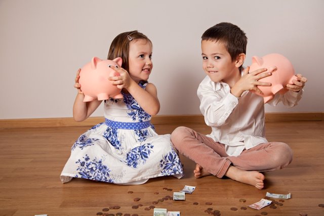 A partir de los 5 años los niños desarrollan un carácter respecto al dinero.